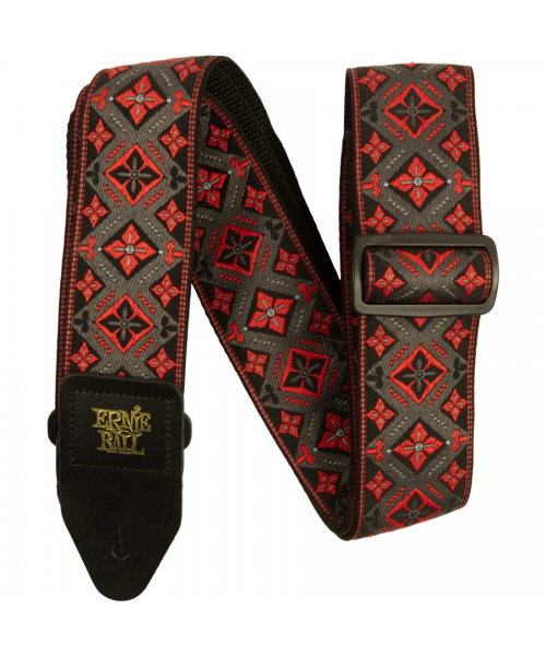 Ernie ball 5346 red king jacquard strap