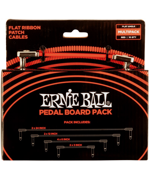  FLAT RIBBON PATCH CABLES RED MULTI-PACK