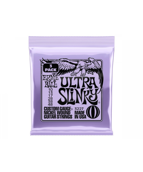 ERNIE BALL 3227 ULTRA SLINKY NCKL WND 3 PK 10 48