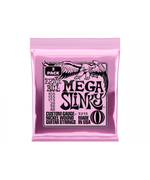 ERNIE BALL 3213 MEGA SLINKY NCKL WND 3 PK 10.5 4