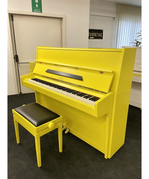 Vertical piano Yukiko mod. 120 yellow PIAZZO Limited Edition
