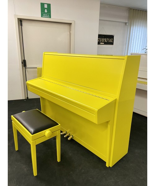 Vertical piano Yukiko mod. 120 yellow PIAZZO Limited Edition