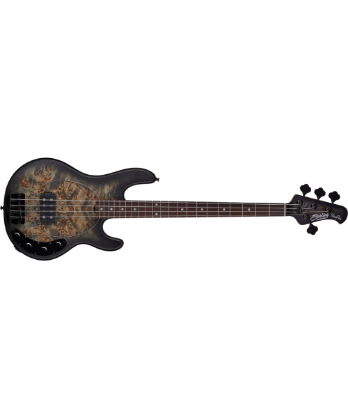 Sterling by music man stingray ray34pb trans black satin 