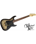 MICHAEL KELLY CUSTOM COLLECTION 60 BURL ULTRA - CHITARA ELETTRICA - BLACK BURL