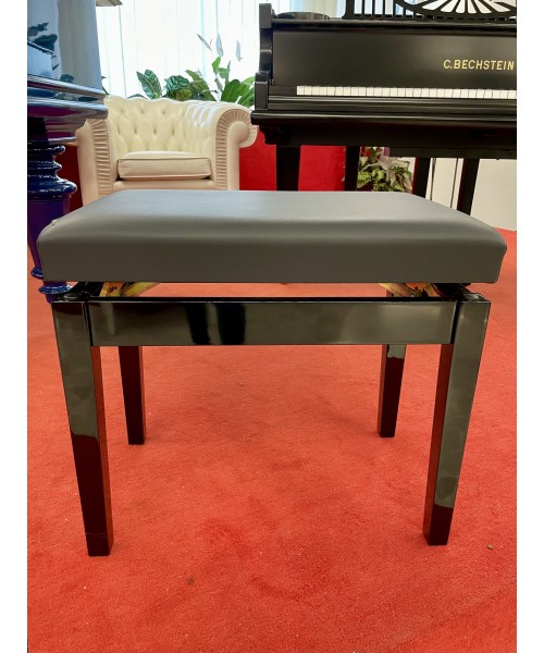Glossy black piano bench