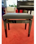 Glossy black piano bench