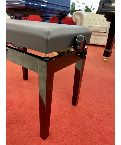 Glossy black piano bench