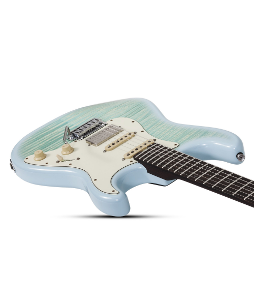 SCHECTER TRADITIONAL FLAME TOP NICK JOHNSTON HSS ATOMIC ICE