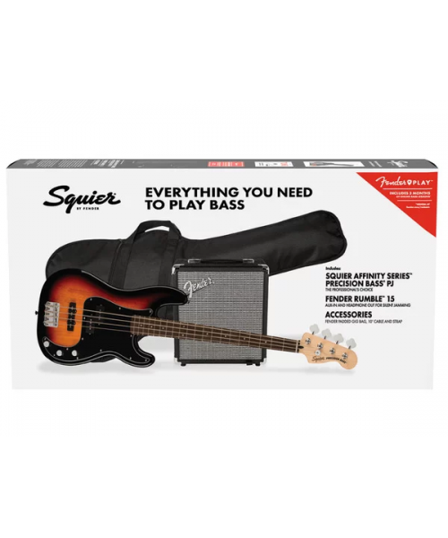 FENDER AFFINITY PRECISION PJ PASS LRL 3-COLOR SUNBURST R15 PACK