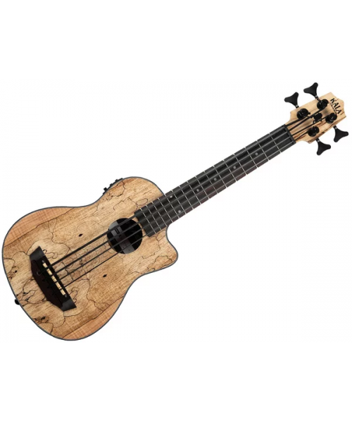 Kala UBASS-SP-MAPL-FS - U-BASS Spalted Maple elettrificato - c/borsa