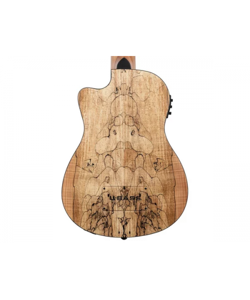 Kala Ubass-Sp-Mapl-Station - U-Bass Spalted Maple Electrified - c / bag