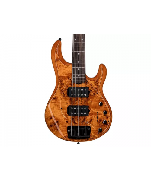 STERLING BY MUSIC MAN STINGRAY RAY35HH POPLAR BURL TOP AMBER