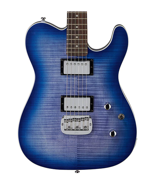 G&l asat deluxe carved top bright blueburst