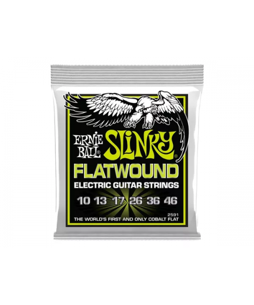 ERNIE BALL 2591 SLINKY FLATWOUND EL GUIT 10-46