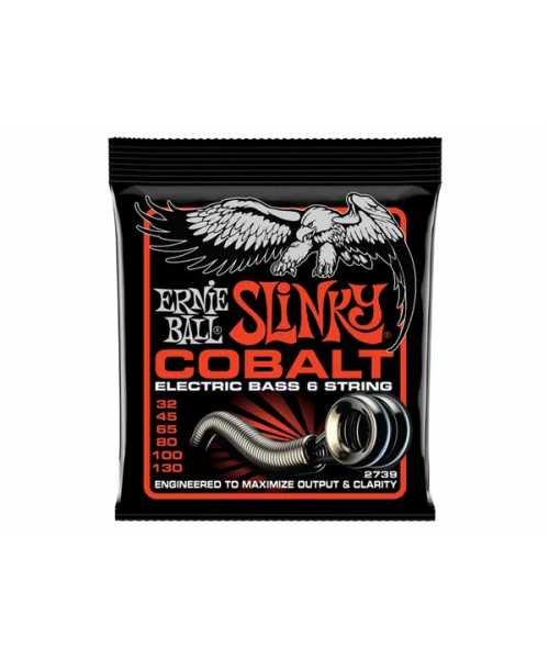 ERNIE BALL 2739 SLINKY COBALT 6 BASS STR 32-130