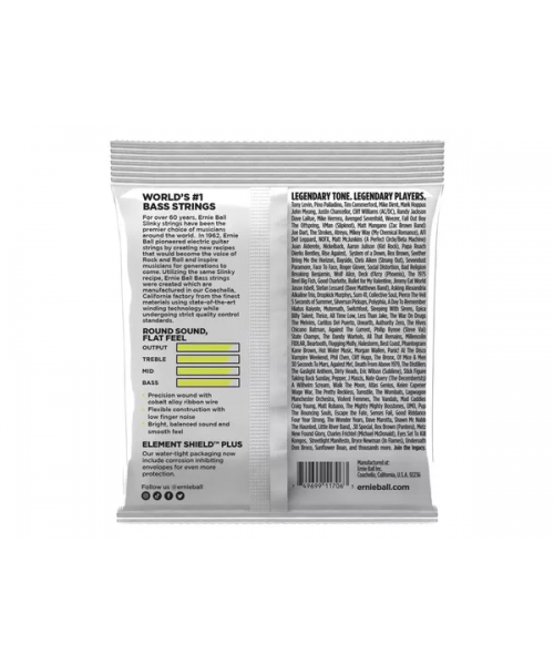 ERNIE BALL 2818 Slinky Short Stairs Flatwound El Bass 45-105