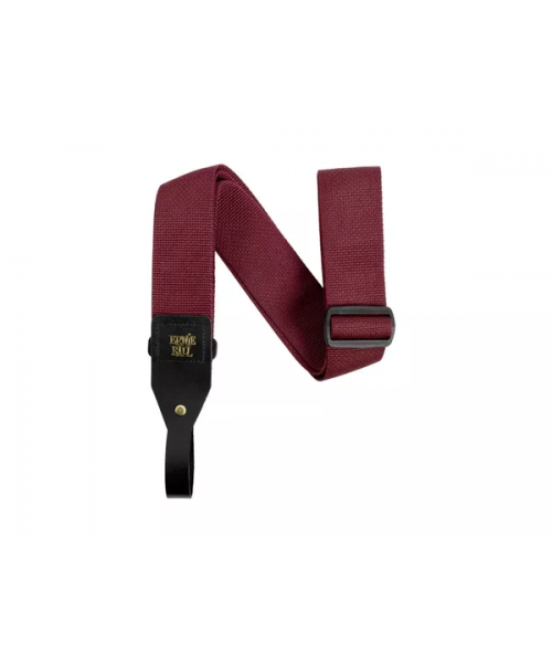 ERNIE BALL 5367 POLYPRO ACOUSTIC GTR STRAP BURGUNDY