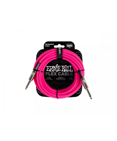 ERNIE BALL 6418 FLEX CABLE PINK 6M