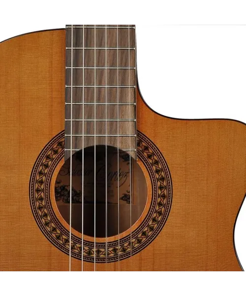 salvador cortez cc-22ce chiatarra classica amplificata 4/4 a spalla ma