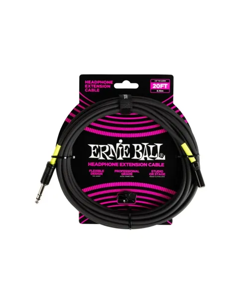 ernie Ball 6423 Extension Headphones TRS Jack Grande 6m