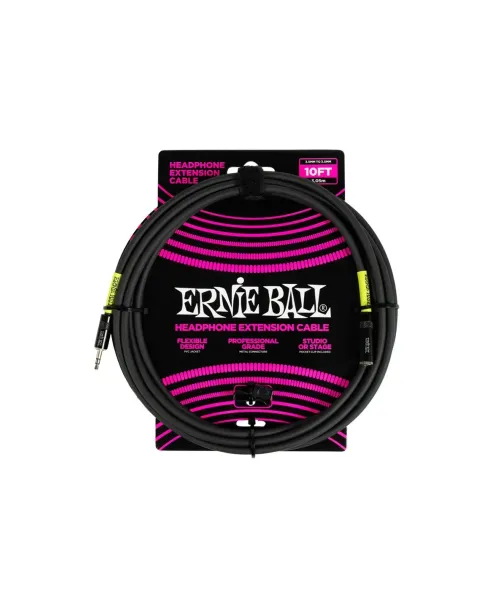 ernie Ball 6424 Extension Headphones TRS Jack Small 3m