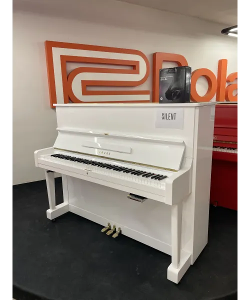 PIANOFORTE YAMAHA MOD. U1 WH + SILENT