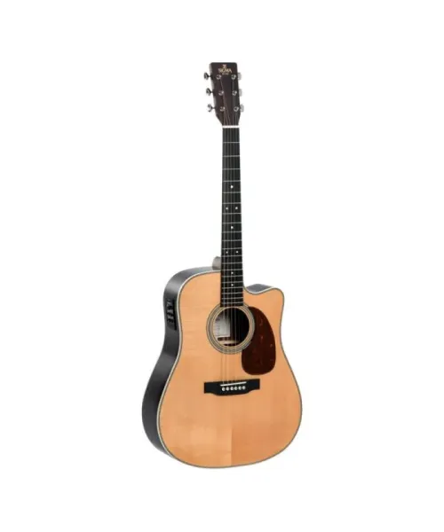 SIGMA Standard DreadNought Cutaway electrified