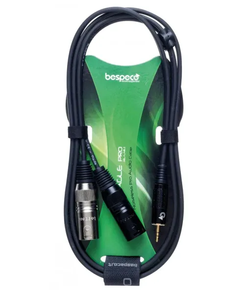Bespeco eayms2mx300r y rf25/2 3m xlr3mx cavo