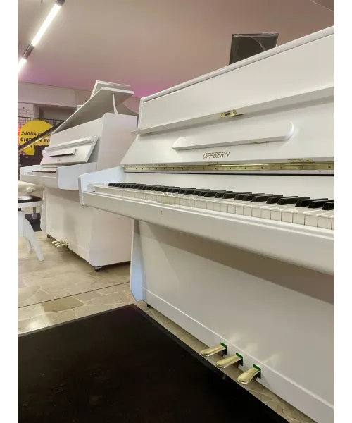 PIANOFORTE VERTICALE OFFBERG BIANCO SATINATO
