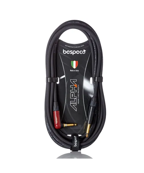 Bespeco ahp300sl cavo jack - jack 90° silent 3 metri