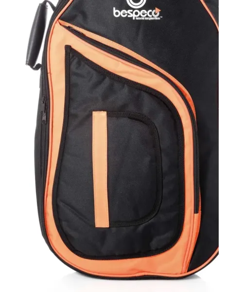 Bespeco bag150cg borsa chitarra classica bk/orange