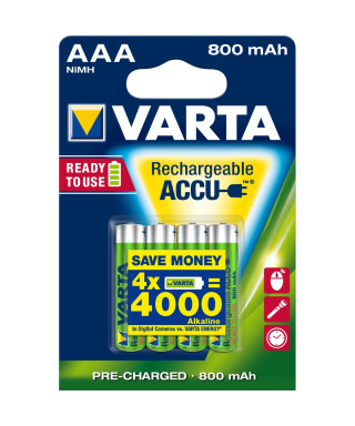 Rechargeable battery VARTA ACCU AAA MINISTERTILE 800 MAH BLISTER 4 pcs