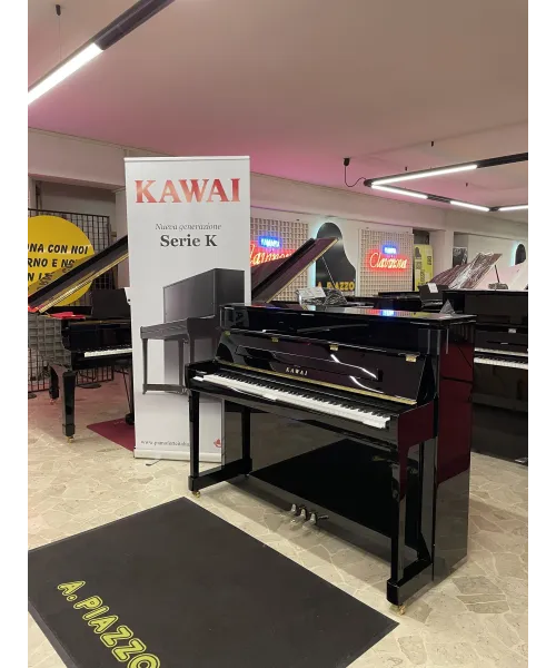 PIANOFORTE VERTICALE KAWAI K 200 NERO LUCIDO