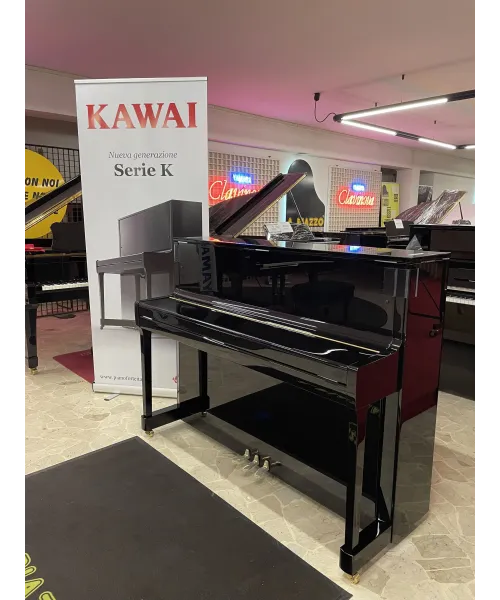 Vertical piano KAWAI K 200 glossy black