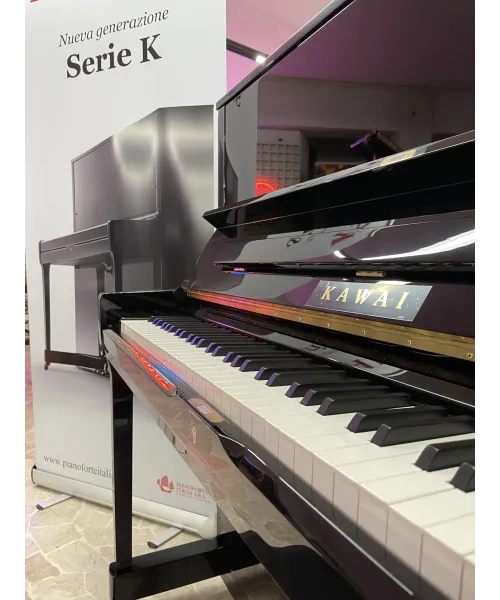 PIANOFORTE VERTICALE KAWAI K 500 NERO LUCIDO
