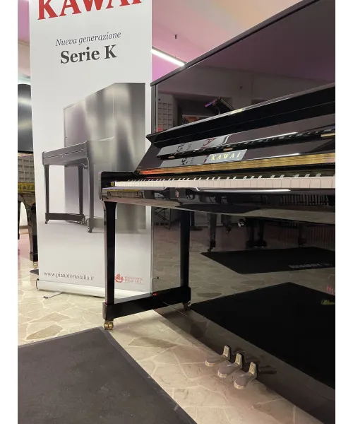 PIANOFORTE VERTICALE KAWAI K 500 NERO LUCIDO