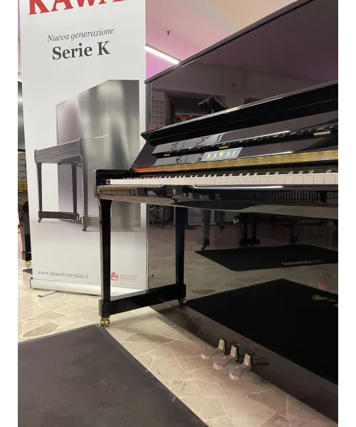 PIANOFORTE VERTICALE KAWAI K 500 NERO LUCIDO
