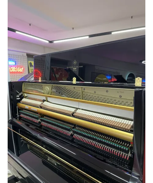 Vertical piano KAWAI K 500 glossy black