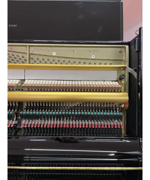 Vertical piano KAWAI K 500 glossy black