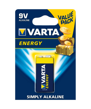 Alkaline battery VARTA ENERGY 9V blister 1 PCs