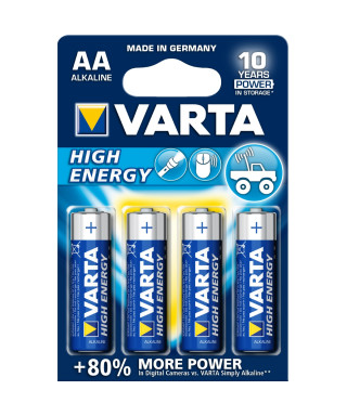 Alkaline battery VARTA High ENERGY AA Stilo Blister 4 pcs