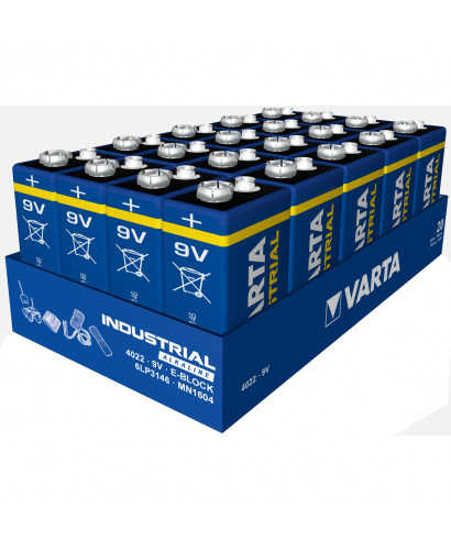 Varta industrial 9v conf 20 pz batteria alcalina