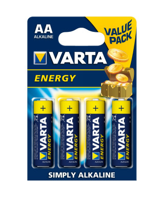 Alkaline battery VARTA ENERGY AA Stilo Blister 4 pcs