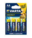 BATTERIA ALCALINA VARTA ENERGY AA STILO BLISTER 4 PZ