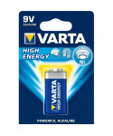 Alkaline battery VARTA High ENERGY 9V 0492