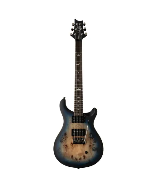 PRS SE Custom 24-08 Poplar Burl Lake Blue Midnight Burst | Piazzo