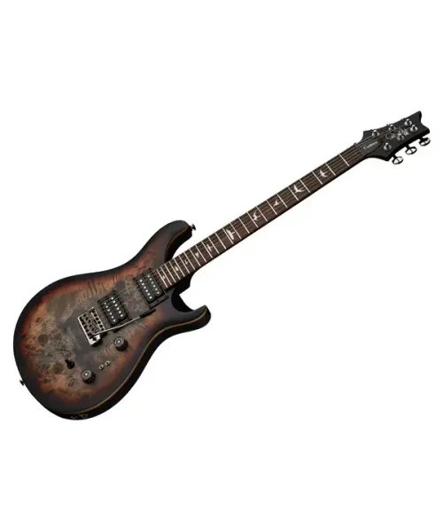 PRS SE Custom 24-08 Poplar Burl Charcoal Cherry Midnight Burst