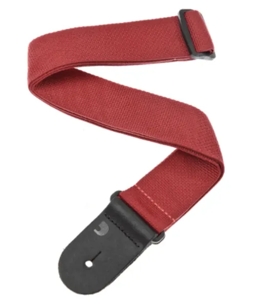 D'Addario PWS101 Polypro Guitar Strap Red - Tracolla Rossa | Piazzo