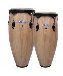 COPPIA CONGAS SOUNDSATION  SCO10-NT 10 +11" NATURALE  HW-BK