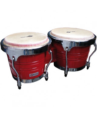 Bongos SOUNDSATION Sb02-Rd 7 "+8" red HW-Ch